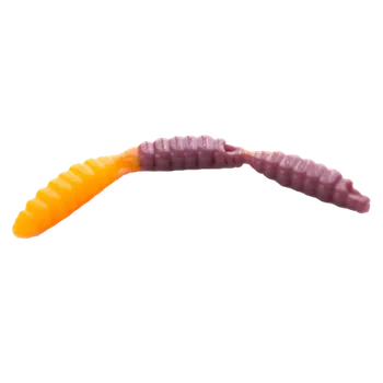 Umělá nástraha Gumová nástraha Moonky Kukla 3x26mm DC03 Brown Metalic / Orange Fluo - Banana (8ks)