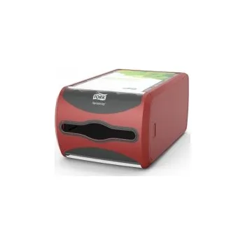 Zásobník na papírové ručníky Pultový zásobník na ubrousky Tork Xpressnap, červený, N4