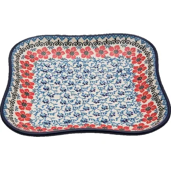 Mísa čtvercová 24 cm Keramika Bolesławiec
