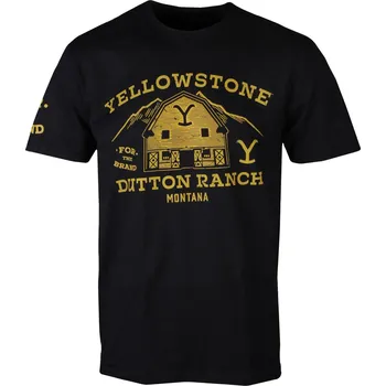 Pánské tričko tričko pánské Yellowstone - Barn - HYBRIS - PM-1-YSTN009-H56-9-BK - XXL
