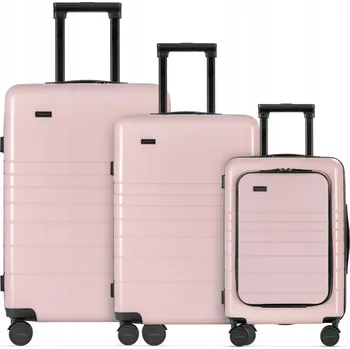 ETERNITIVE Sada 3 kufrů, Polykarbonát & ABS, USB-C USB-A port, Kolečka 360°