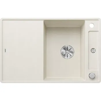 Granitový dřez Blanco Axia III 45 - Silgranitový dřez, 77x50 cm, s příslušenstvím, InFino, jemná bílá 527037
