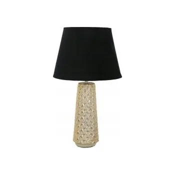 Stojací lampa Keramická lampa zlatá a černá 55x30 cm E27