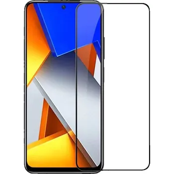 Picasee 3D ochranné tvrzené sklo s rámečkem pro Xiaomi Poco M4 Pro - černé