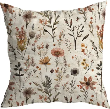 Polštář DEKORAČNÍ POVLEČENÍ NA POLŠTÁŘEK 40X40 CM JARO KVĚTY VZOR 392