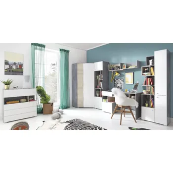 Dětské zboží Dětský pokoj Sigma System D - Beton + Bílý Lux + Dub