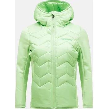Dámská větrovka BUNDA PEAK PERFORMANCE W ELEVATE LINER HYBRID HO VIVID GREEN