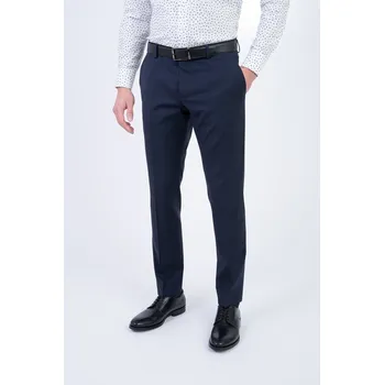 Pánský oblek Tmavě modrý letní oblek V přiléhavém střihu 190169