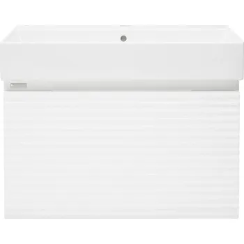 Koupelnový nábytek Koupelnová skříňka s umyvadlem Naturel Savona 58x43x44,8 cm bílá lesk SAVONA60BISAT