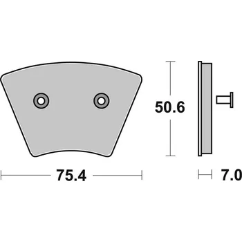 Brzda pro motocykl SBS Brzdové destičky 679HF
