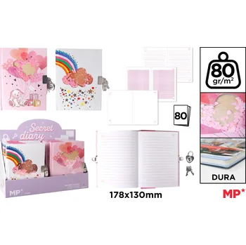 Památník se zámkem zvířátka 80 l Rainbow 547763