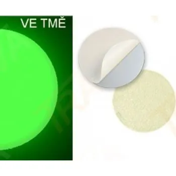Podlahové značení Fotoluminiscenční hliníkové bez šipky 90mm k označení schodů ALFM