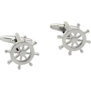 Manžetový knoflíček Gaira® Manžetové knoflíčky Kormidlo 32227, Barva stříbrná