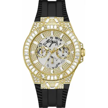 Hodinky Pánské hodinky Guess GW0498G2 (Ø 45 mm) Šedá Zlatá Černá