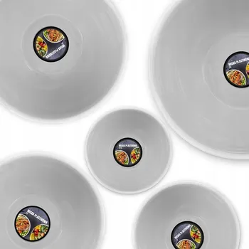 SADA 5 PLASTOVÝCH MISEK - Bubliny - ČERNÝ KOSMOS