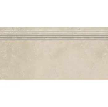 Dlažba RAKO Schodovka Rako Dale tmavě béžová struktura mat rektifikovaná 29,8x59,8 DCPSR881 DCPSR881