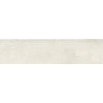 Dlažba RAKO Schodovka Rako Dale bílošedá struktura mat rektifikovaná 29,8x119,8 DCPVD878 DCPVD878