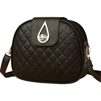 Kabelka Malá dámská kabelka DK44 (Prošívaná malá dámská kabelka v černém provedení 21 x 18 x 7 cm)