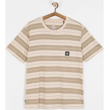 Pánské tričko Element Basic Pocket Label (oat milk/aluminium) L, stříbrná