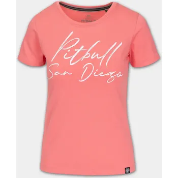 Dámské tričko PitBull West Coast Dámské triko PITBULL SD - korálové - PWC_DTPITBSD_CORAL Velikosti: M