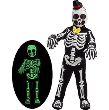 Karnevalový kostým Dětský kostým - KOSTRA/KOSTLIVEC - Svítící ve tmě (3 roky XS) (Značka: SPOOKTACULAR CREATIONS)