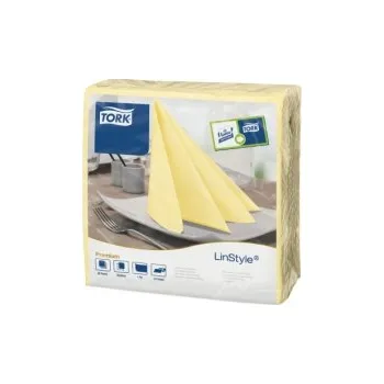 Papírový ubrousek Ubrousky Tork Linstyle - večeře, CHAMPAGNE, 39 x 39 cm