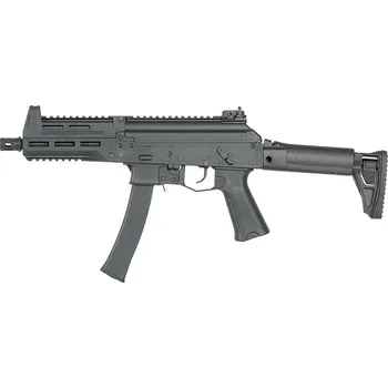 Airsoftová zbraň WELL WE06 modernizovaný samopal SMG AEG standard černá elektrická