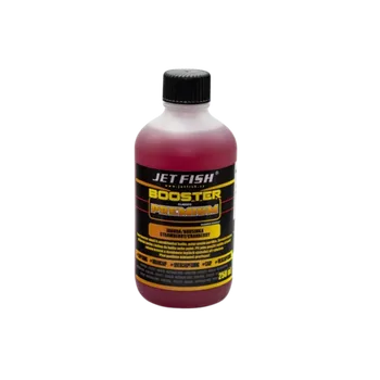 Boilies JetFish Jet Fish Premium Clasicc booster JAHODA BRUSINKA 250ml