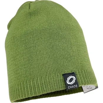 Čepice Pánská čepice Chaos zelená (Zimní pletená čepice pro muže)