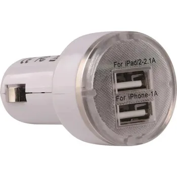 Nabíječka CL 12V, 2x USB, 2.1A CARFACE