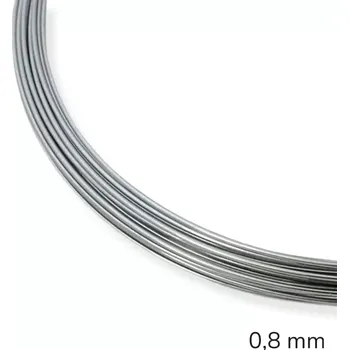 Hobby drát Nerezový drát polotvrdý 0,8 mm – 5 m