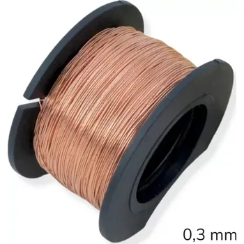 Hobby drát Měděný drát nelakovaný 0,3 mm - 50 m