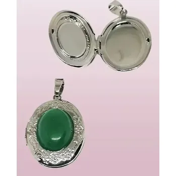 Přívěsek Otevírací medailonek s avanturínem zeleným