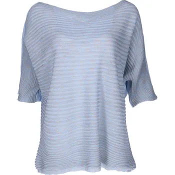 Dámský svetr 380 vesta lurex barva: modrá sv