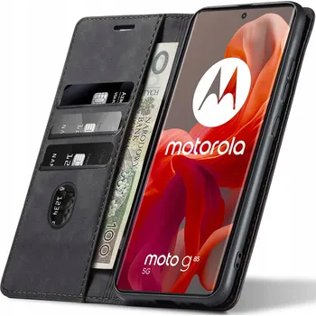 Pouzdro na mobilní telefon Flipové pouzdro Nela-Styl pro Motorola Moto G85 5G, černé