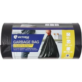 Pytle na odpadky Pytle na odpadky, 60 l, 20 ks, extra silné, VICTORIA FACILITY