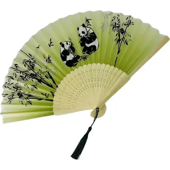 Karnevalový doplněk Gaira® Vějíř V8029, Barva světle zelená