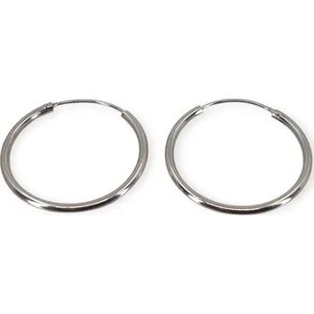 Náušnice Stříbrné náušnice kruhy Nata – Ag 925/1000, Ø 3 cm, ≤ 2,55 g