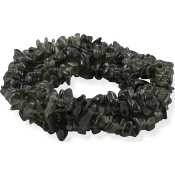 Materiál na výrobu šperku Záhněda, vrtané zlomky – 20 cm návleku