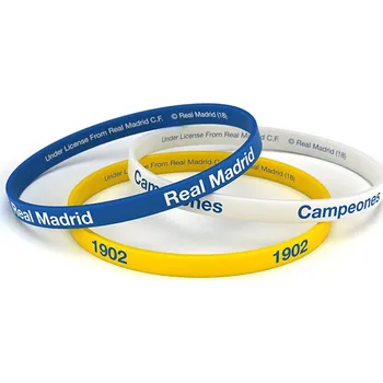 Náramek Fan-shop 3pack dětský gumový náramek REAL MADRID Tricolor