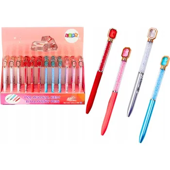 Propiska S Křišťálem Malé Diamanty modrá náplň 0,7 mm, mix