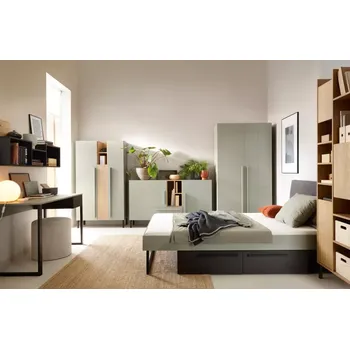 Dětské zboží Meblar Sergio eukaliptus dub baltic dune černý onyx