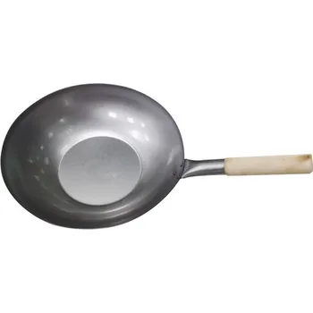 Pánev Golden turtle Pánev WOK ocelová 30 cm ploché dno