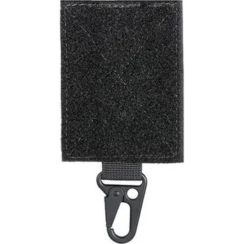 Airsoft 8FIELDS Panel na suchý zip s karabinovým háčkem - Black [8FIELDS]