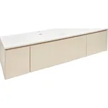 Koupelnová skříňka s umyvadlem Naturel Austen 165x35x52 cm beige mat Naturel Austen165BG