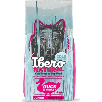 Krmivo pro psa Ibero COLD PRESSED Junior Duck and Turkey (kachna a krůta) Medium/Maxi 3kg