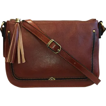 Kabelka KATANA crossbody kožená kabelka hnědá 66820-04 hneda