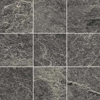 RAKO Dlažba Rako Core černá struktura mat rektifikovaná 9,8x9,8 DAR11875 DAR11875