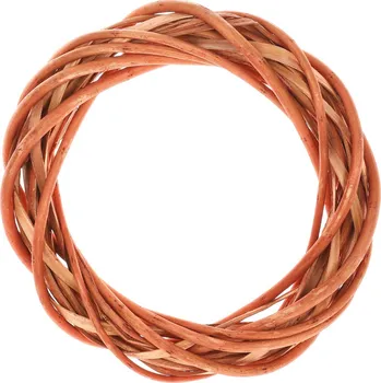 umělá květina Autronic Proutěný věnec, 20 cm, medová barva