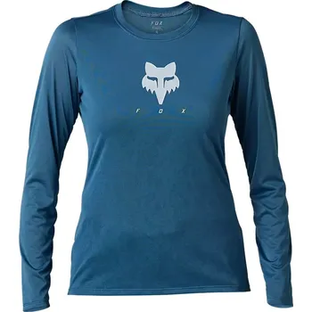 cyklistický dres Dámský cyklo dres Fox W Ranger Tru Dri LS Jersey Dark Slate 31113-207 25/26